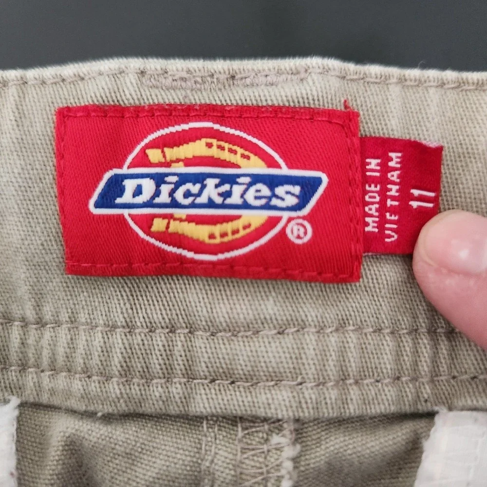 Dickies Girl Junior's Classic 5 Pocket‎ Skinny Pant Khaki Size 11 Casual GUC